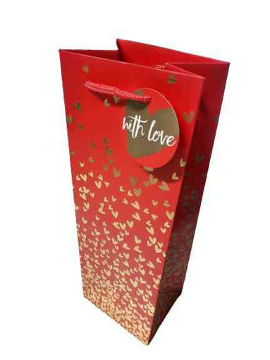 Picture of VALENTINES DAY BOTTLE GIFT BAG